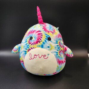 Squishmellows Milaina Narwall Univorn Horn Tie Die Plushie